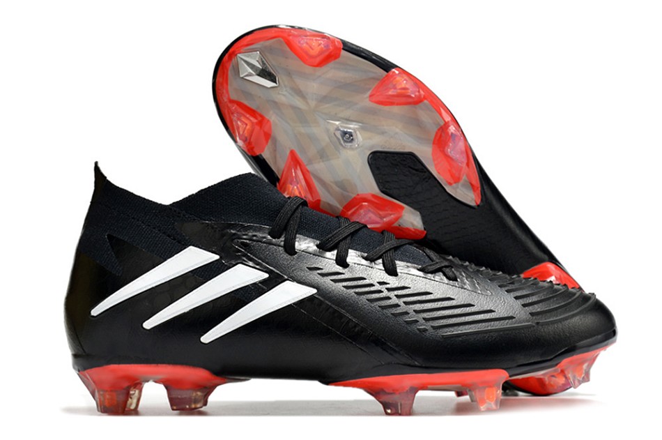 Adidas Predator Edge.1 FG - noir blanc rouge